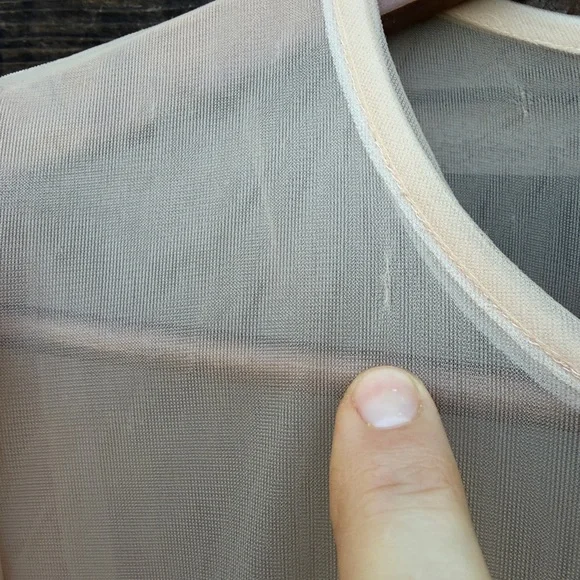 Comme Des Garçons Pink Ruffled lace Tulle sheer Dress - Size small - Picture 12 of 13